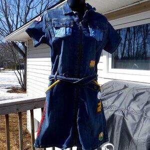 Baby Phat Car Racing jean dress size US X-Large
